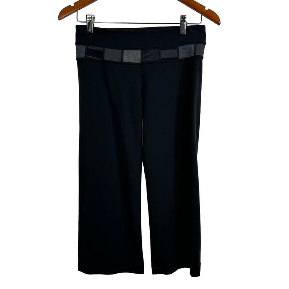 Lululemon Groove Crop Black Quilting Winter Reversible Legging Size 6 - Picture 6 of 12